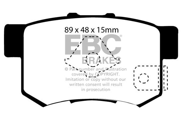 EBC Greenstuff 6000 Series Truck and SUV Brake Pad Set (DP61193/2)