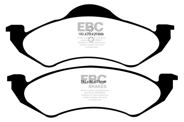 EBC Greenstuff 6000 Series Truck and SUV Brake Pad Set (DP61275)