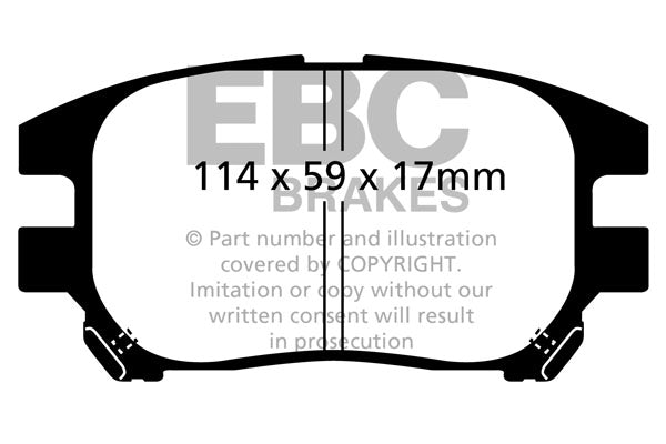 EBC Greenstuff 6000 Series Truck and SUV Brake Pad Set (DP61658)