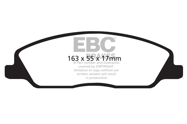 EBC Yellowstuff 4000 Series Street and Track Brake Pad Set
