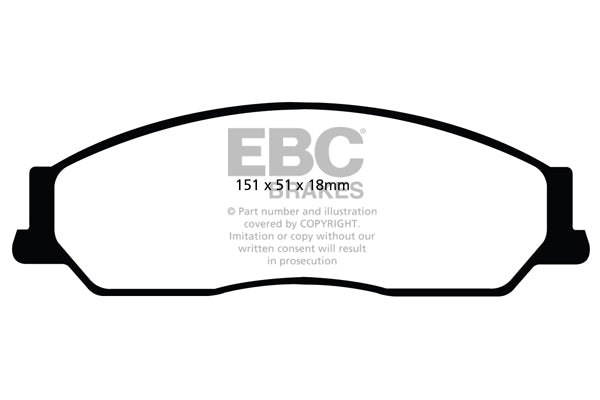 EBC Greenstuff 2000 Series Sport Brake Pad Set (DP22036) – EBC-RACING