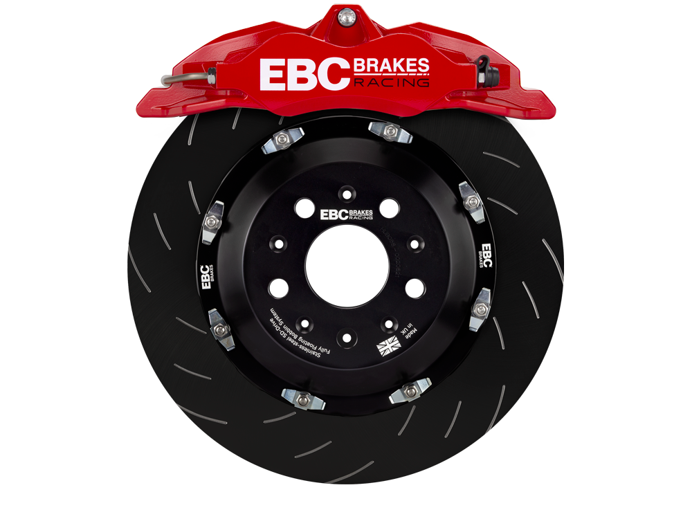 EBC Apollo Balanced Big Brake Kit, 330mm, Black Caliper (BBK018BLK-1) Front