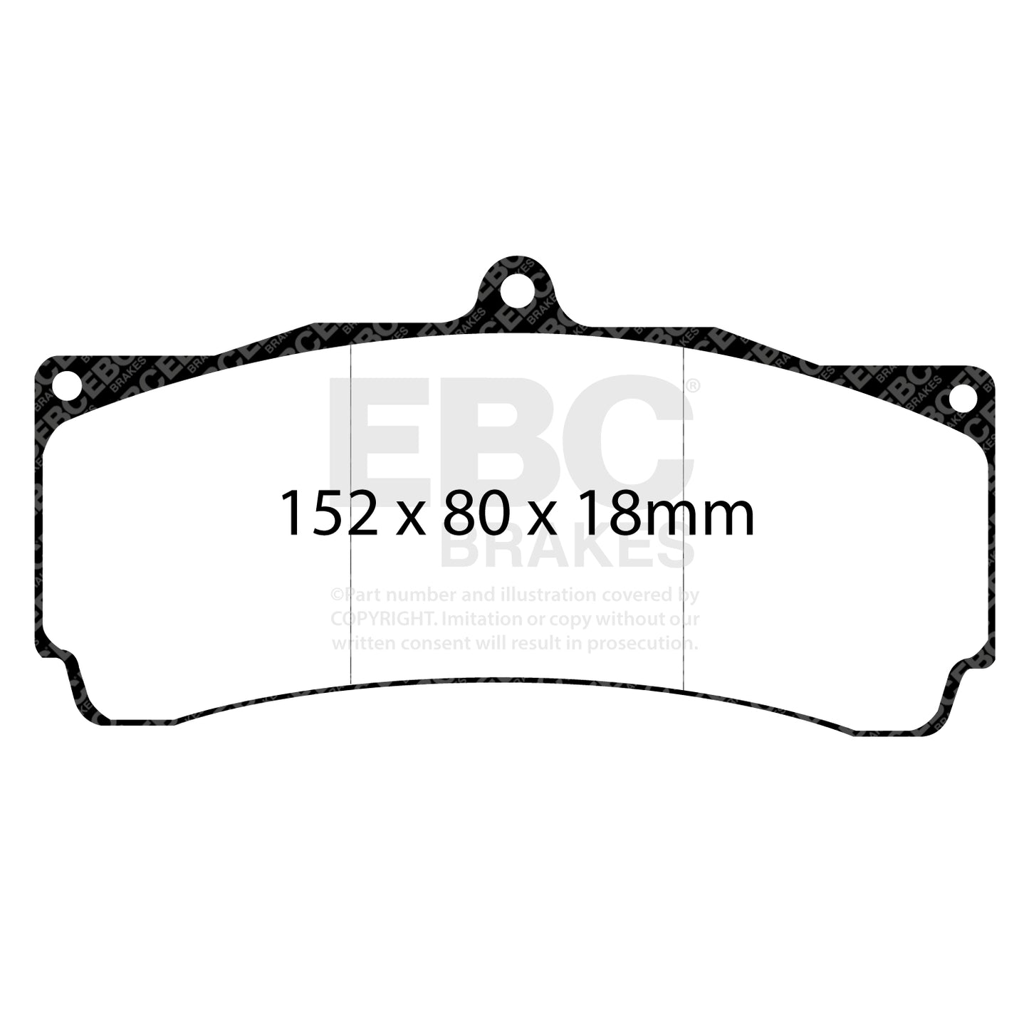 EBC Yellowstuff 4000 Series Street and Track Brake Pad Set (DP4006R)