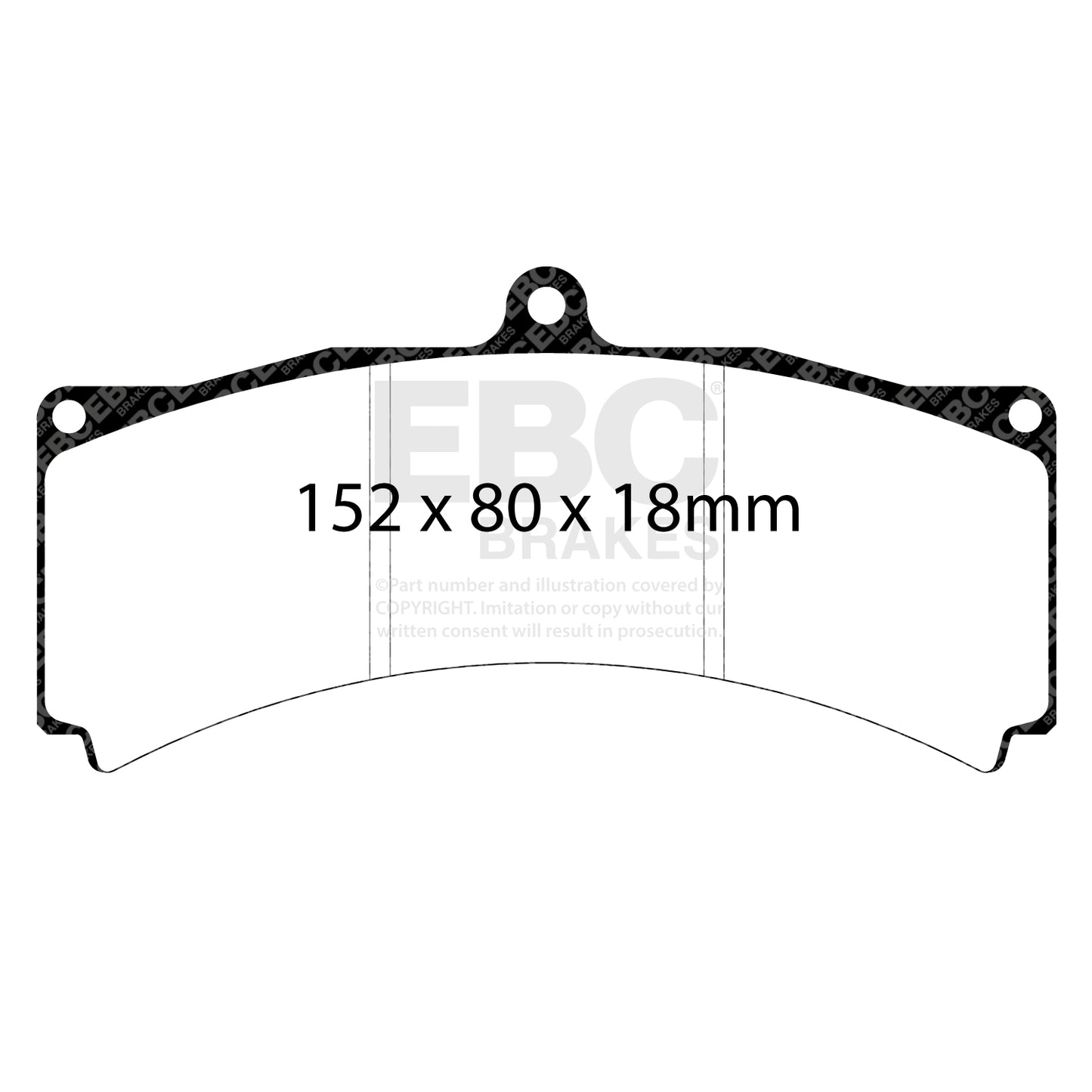 EBC Yellowstuff 4000 Series Street and Track Brake Pad Set (DP4012R)