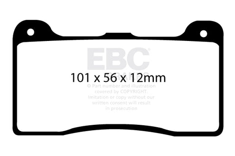 EBC Bluestuff NDX Trackday Brake Pad Set (DP5039/2NDX)