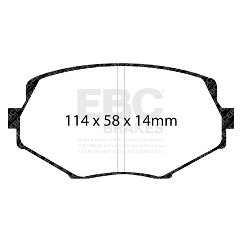 EBC Ultimax OE Replacement Brake Pad Set (DP1002)