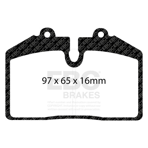 EBC Greenstuff 2000 Series Sport Brake Pad Set (DP21013)