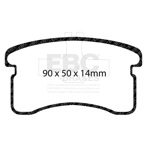 EBC Ultimax OE Replacement Brake Pad Set (DP1016)