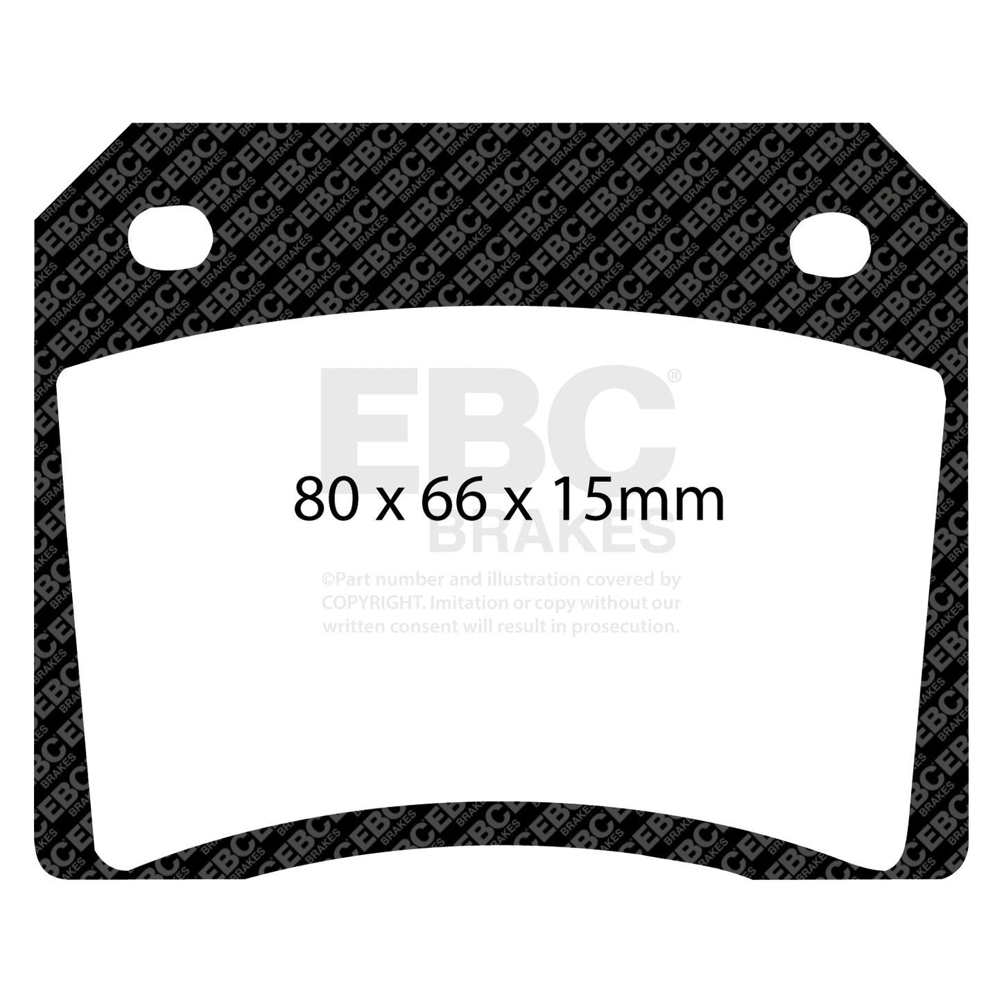 EBC Yellowstuff 4000 Series Street and Track Brake Pad Set (DP4101R)