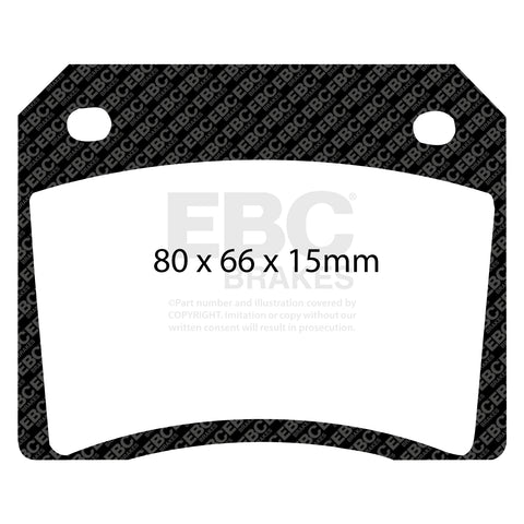 EBC Yellowstuff 4000 Series Street and Track Brake Pad Set (DP4101R)