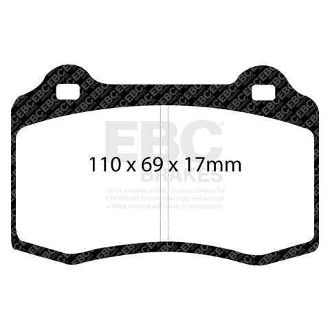 EBC Greenstuff 2000 Series Sport Brake Pad Set (DP21031)