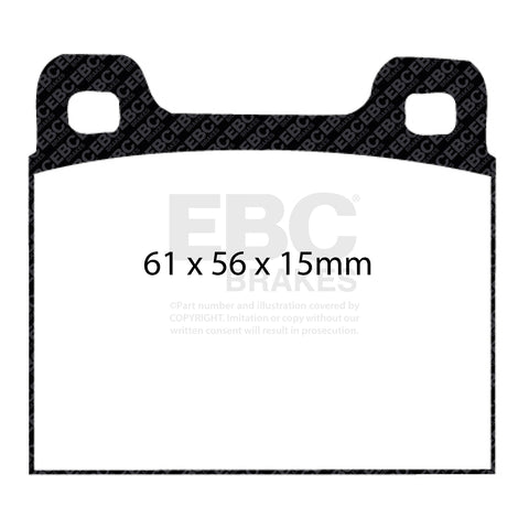 EBC Greenstuff 2000 Series Sport Brake Pad Set (DP2104)