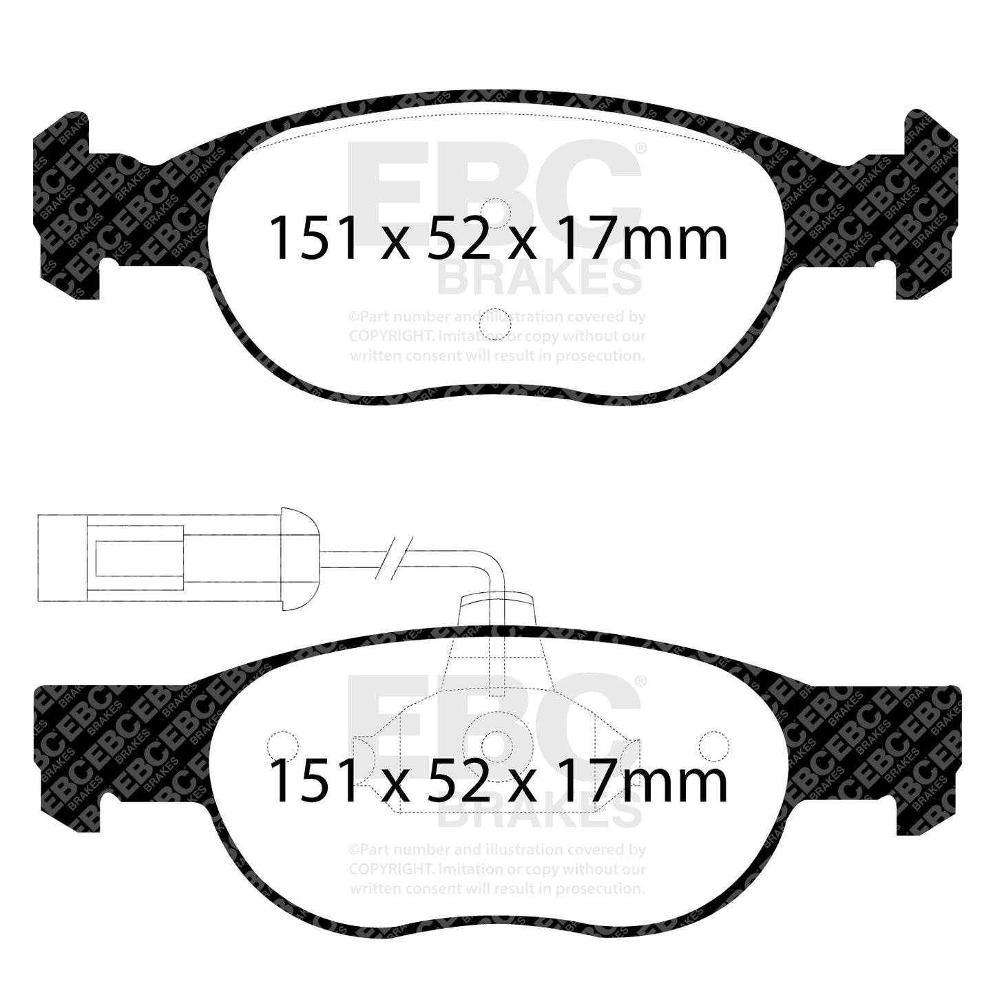 EBC Greenstuff 2000 Series Sport Brake Pad Set (DP21059)