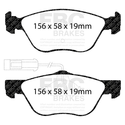 EBC Greenstuff 2000 Series Sport Brake Pad Set (DP21061)