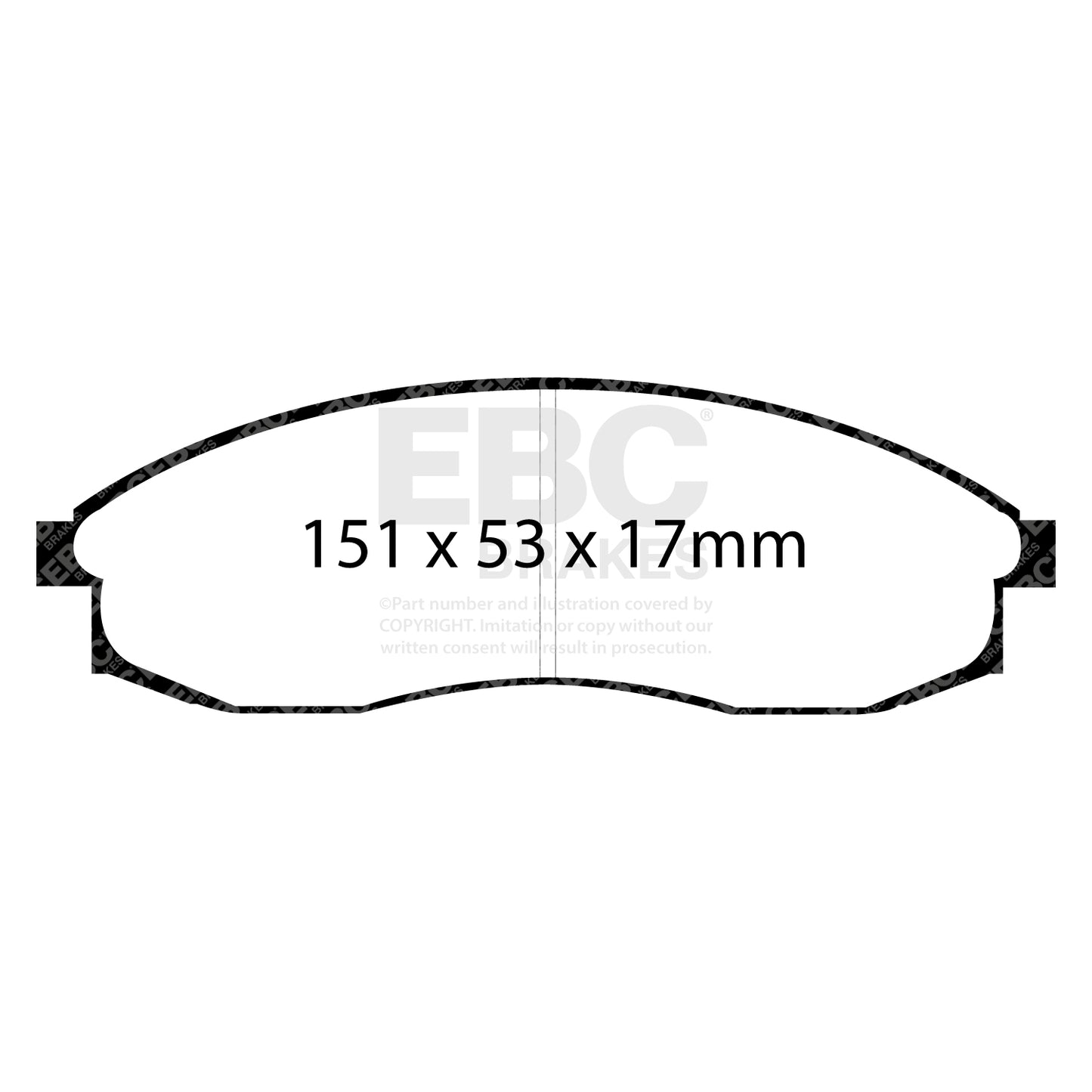 EBC Greenstuff 2000 Series Sport Brake Pad Set (DP21082)