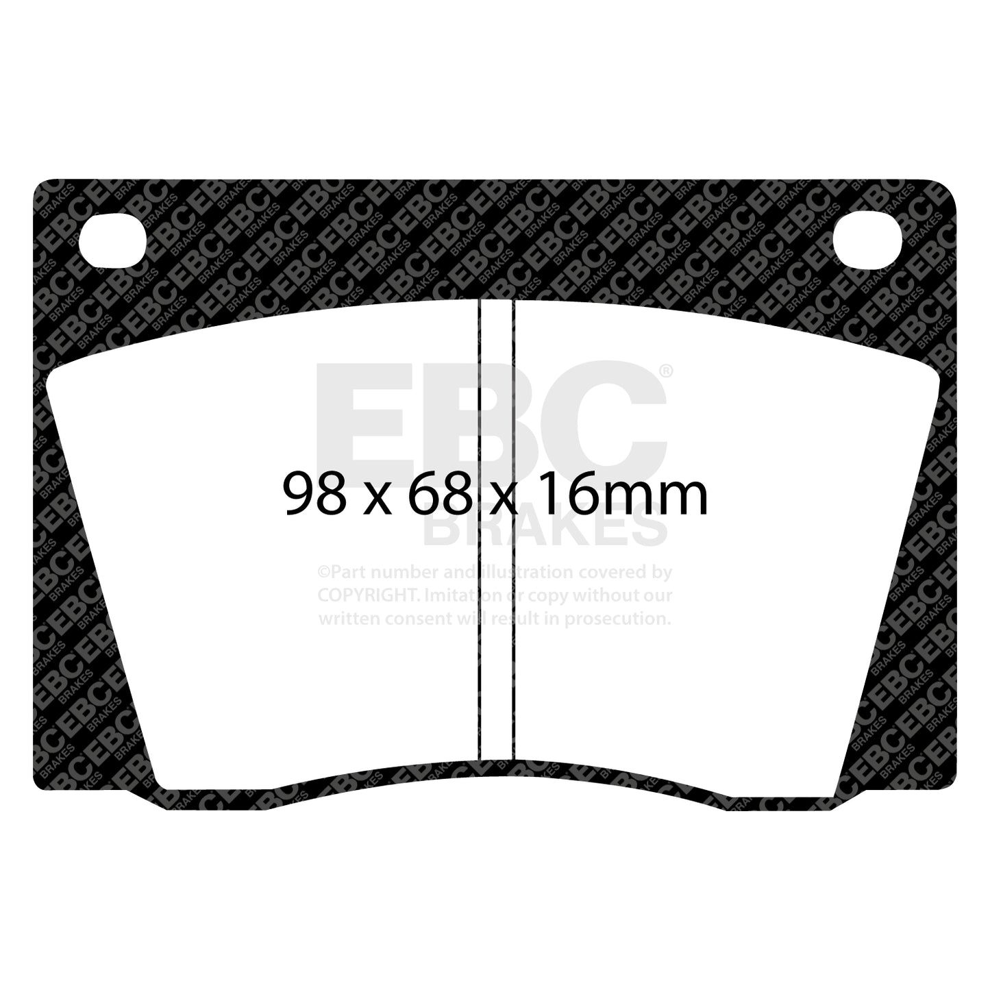 EBC Greenstuff 2000 Series Sport Brake Pad Set (DP2108)