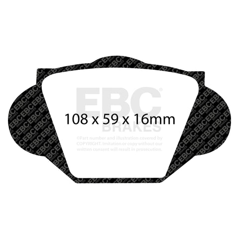 EBC Greenstuff 2000 Series Sport Brake Pad Set (DP2109)