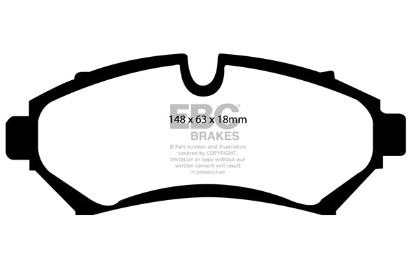 EBC Greenstuff 2000 Series Sport Brake Pad Set (DP21100/2)