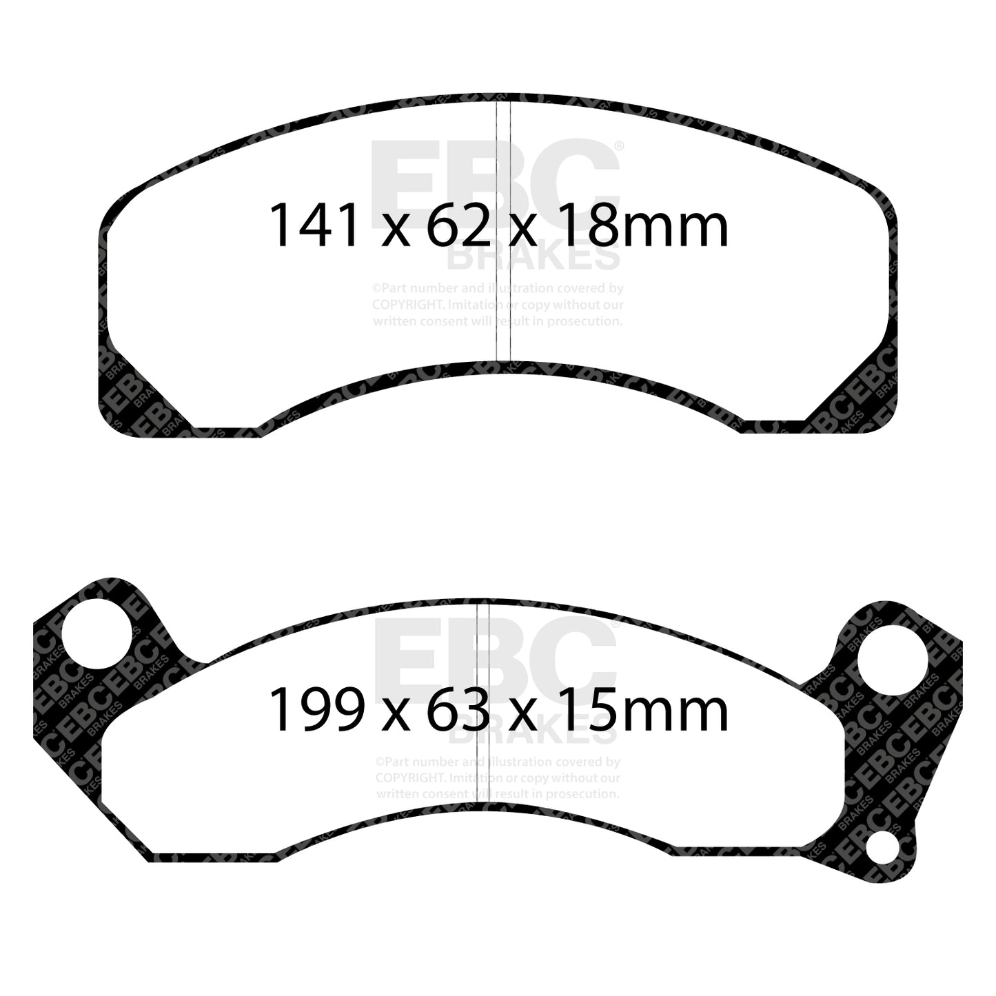 EBC Greenstuff 2000 Series Sport Brake Pad Set (DP21166)