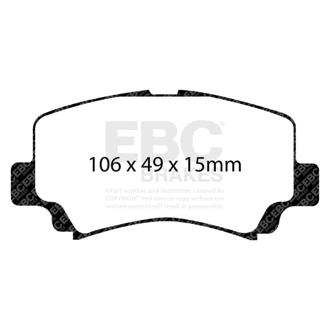 EBC Greenstuff 2000 Series Sport Brake Pad Set (DP21291)