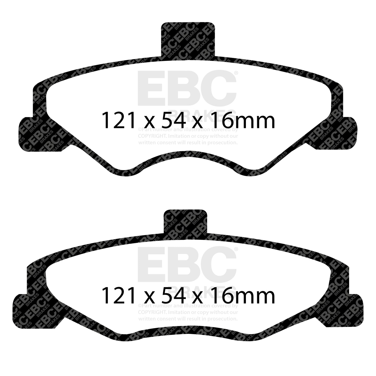 EBC Yellowstuff 4000 Series Street and Track Brake Pad Set (DP41323R)