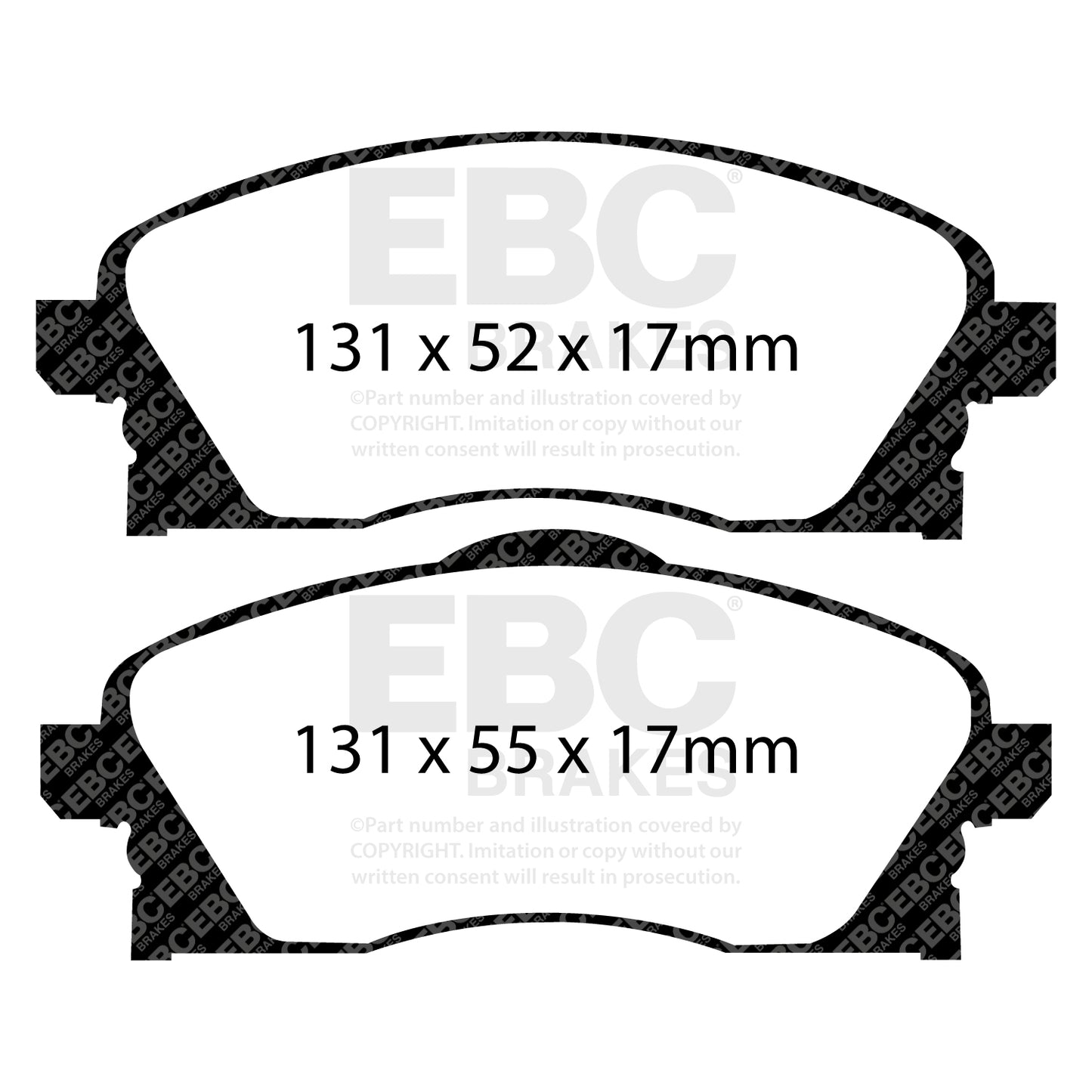 EBC Greenstuff 2000 Series Sport Brake Pad Set (DP21341)