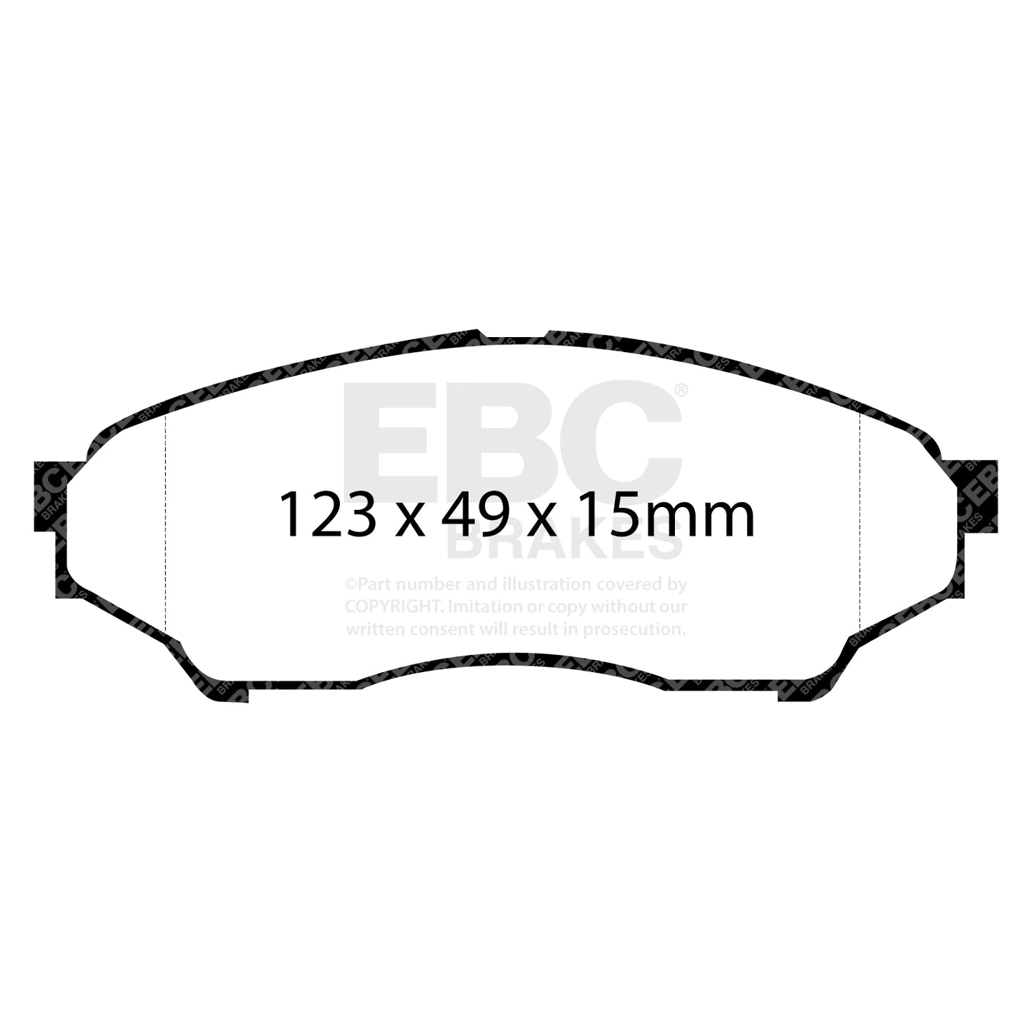 EBC Yellowstuff 4000 Series Street and Track Brake Pad Set (DP41347R)