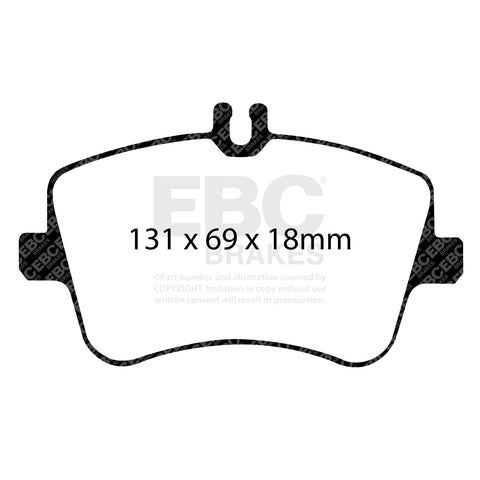 EBC Yellowstuff 4000 Series Street and Track Brake Pad Set (DP41365R)