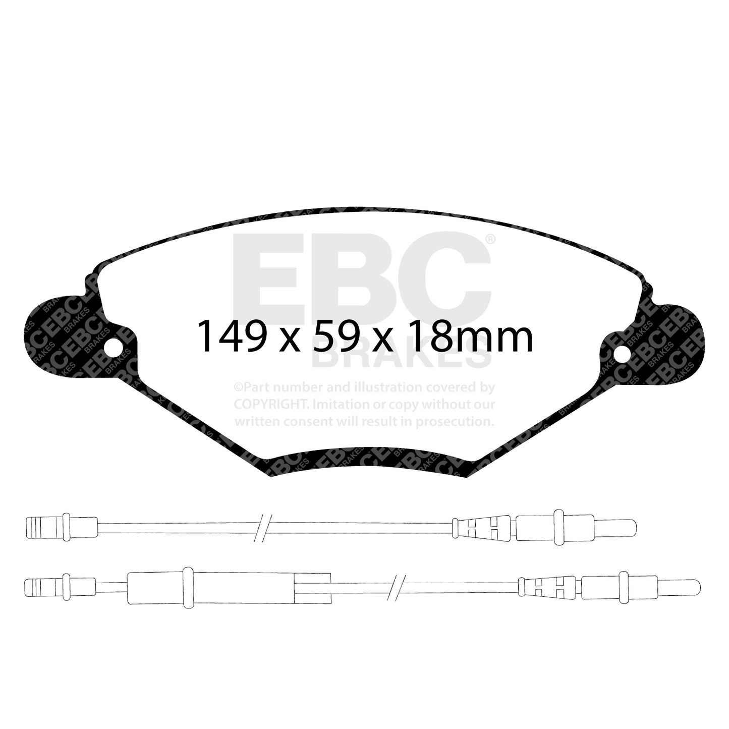 EBC Greenstuff 2000 Series Sport Brake Pad Set (DP21371)