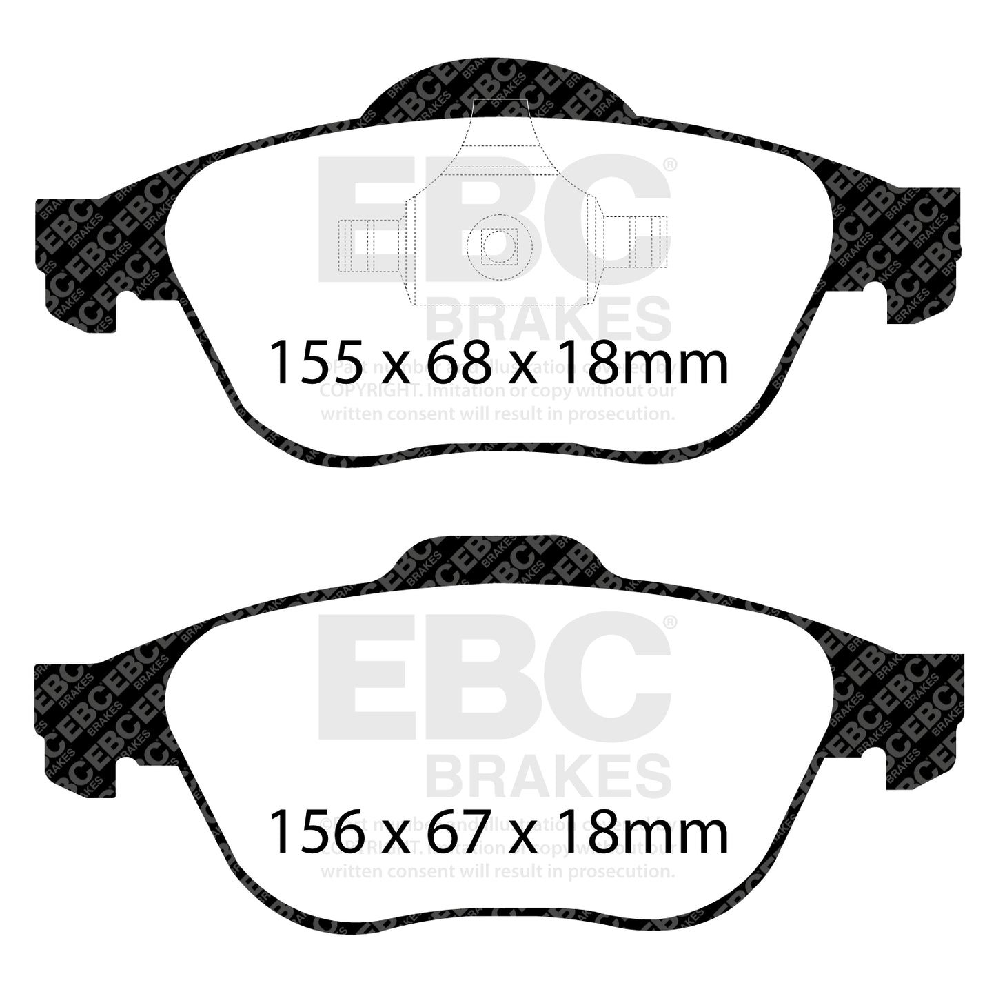 EBC Greenstuff 2000 Series Sport Brake Pad Set (DP21394)