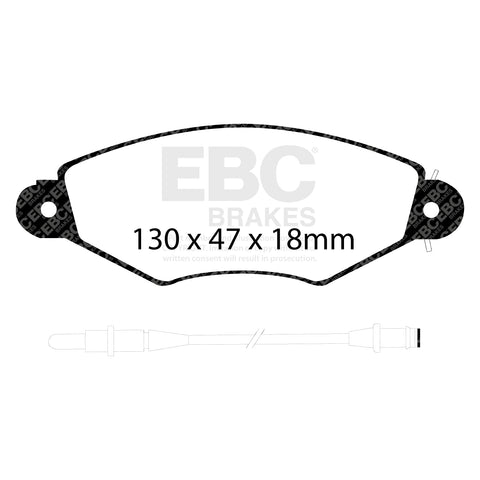 EBC Greenstuff 2000 Series Sport Brake Pad Set (DP21406)