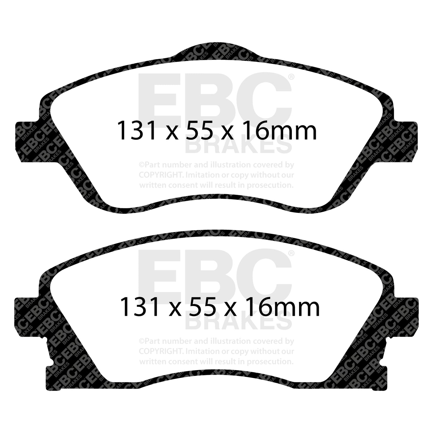 EBC Greenstuff 2000 Series Sport Brake Pad Set (DP21476)