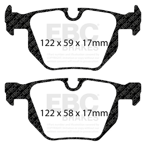 EBC Yellowstuff 4000 Series Street and Track Brake Pad Set (DP41494R)