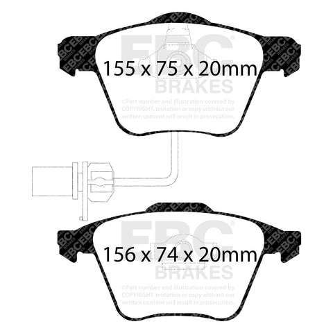 EBC Greenstuff 2000 Series Sport Brake Pad Set (DP21495)