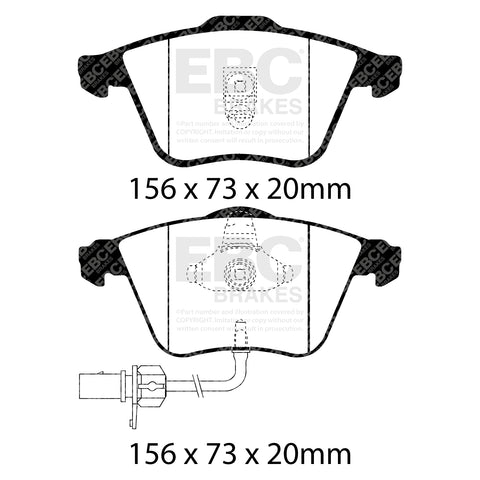 EBC Greenstuff 2000 Series Sport Brake Pad Set (DP21510)