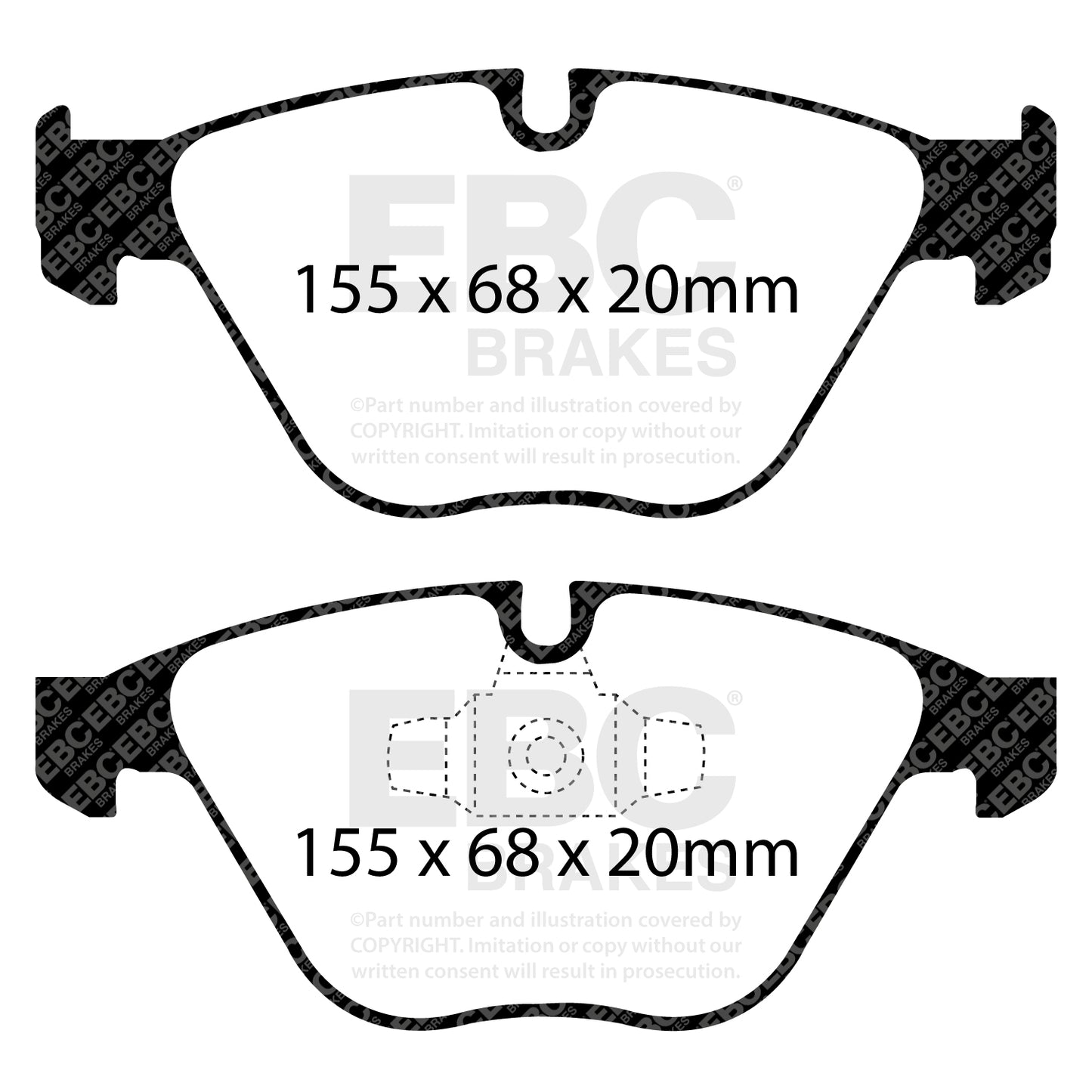 EBC Greenstuff 6000 Series Truck and SUV Brake Pad Set (DP61512)