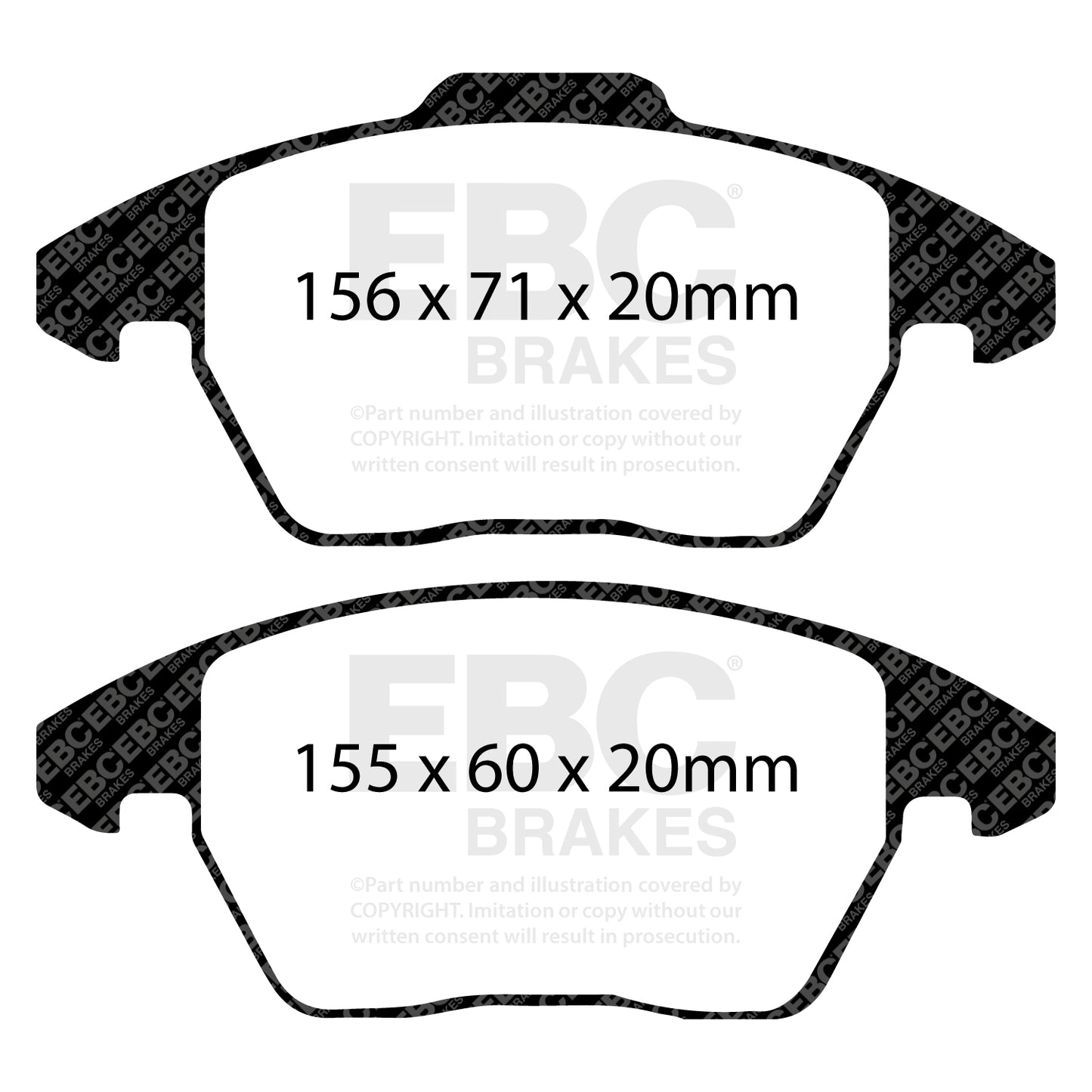 EBC Greenstuff 2000 Series Sport Brake Pad Set (DP21517/2)