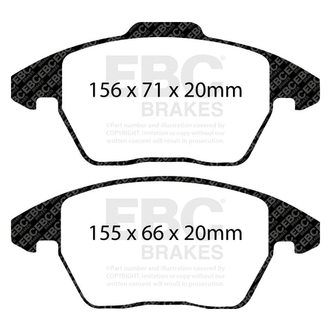 EBC Greenstuff 2000 Series Sport Brake Pad Set (DP21517)