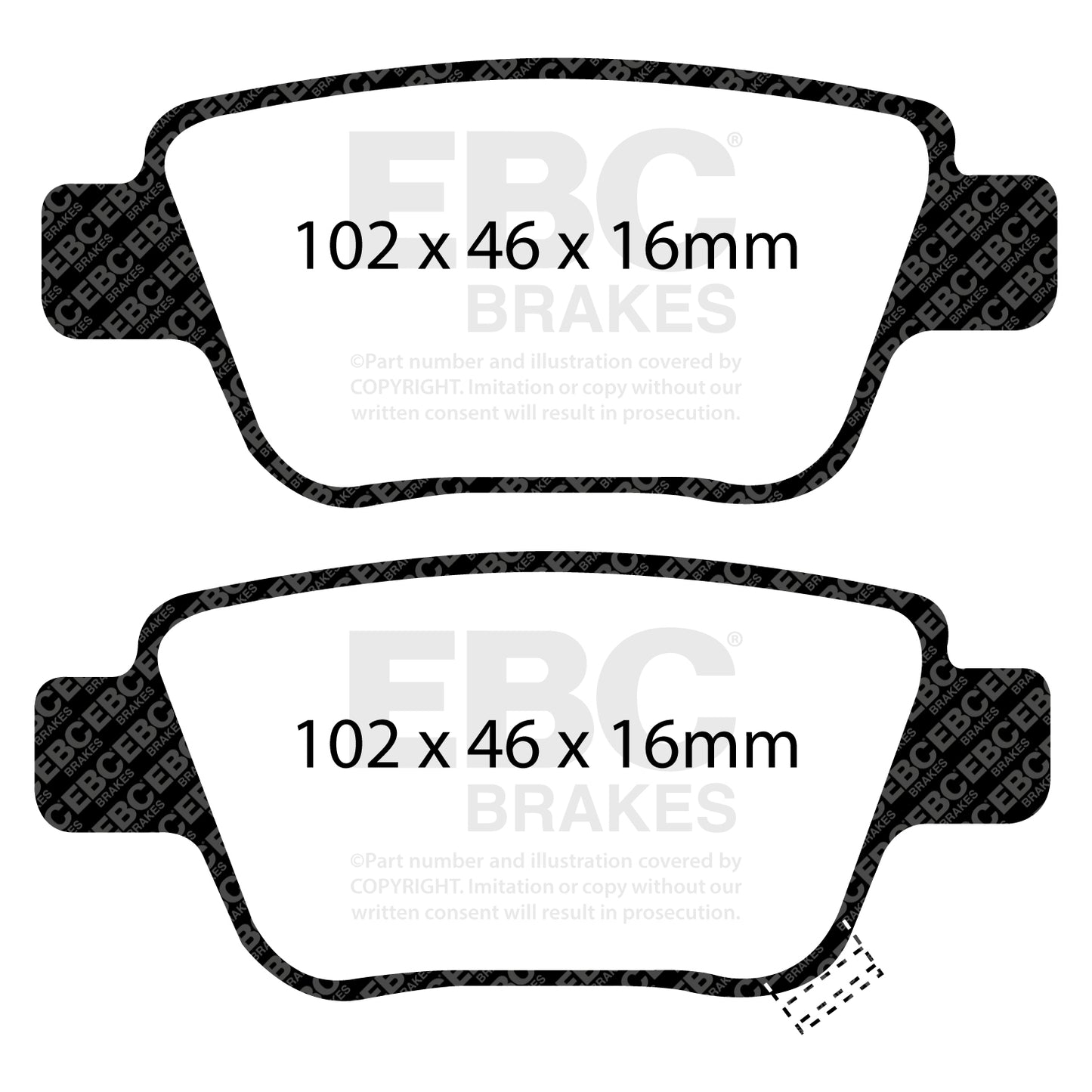 EBC Greenstuff 2000 Series Sport Brake Pad Set (DP21519)