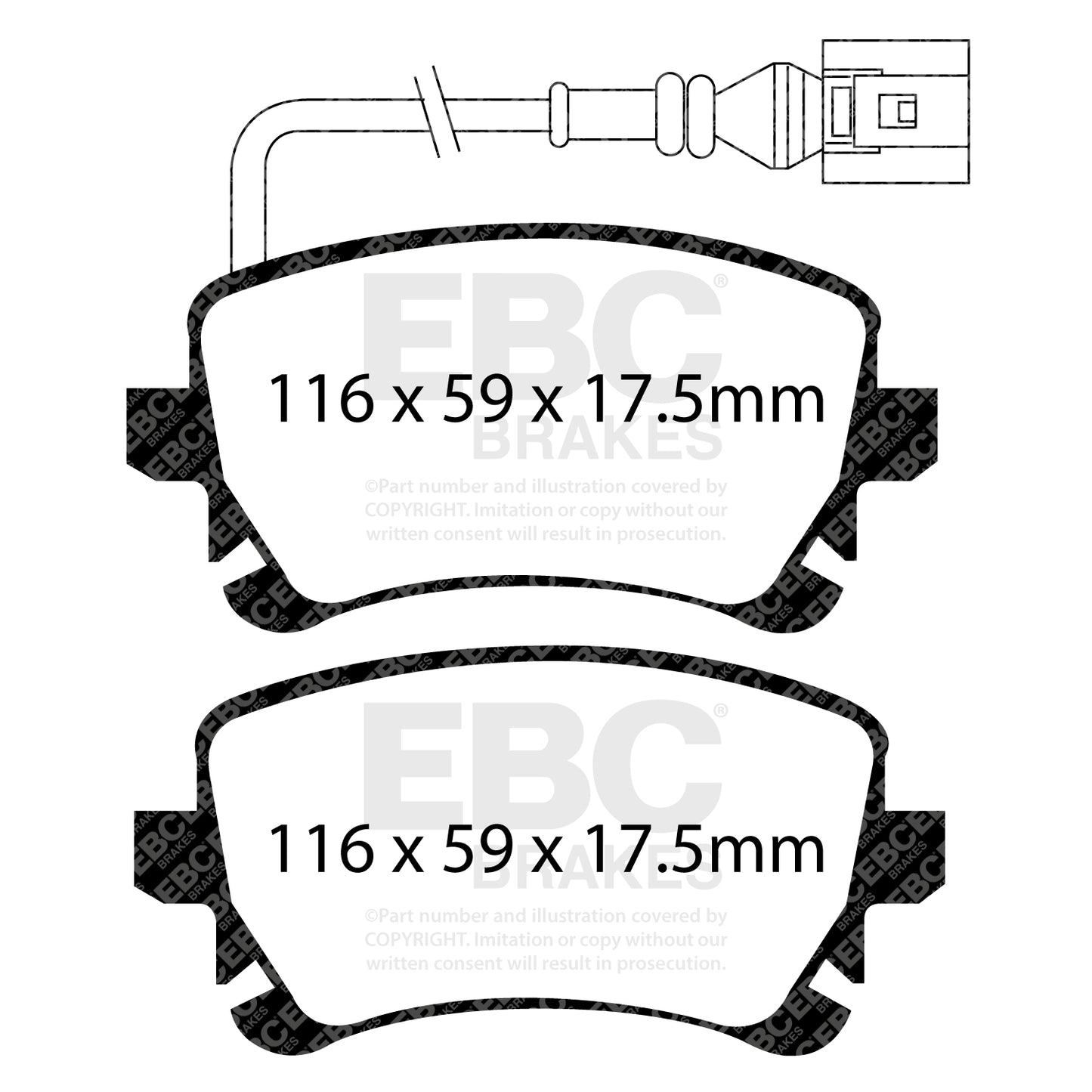 EBC Greenstuff 2000 Series Sport Brake Pad Set (DP21534)