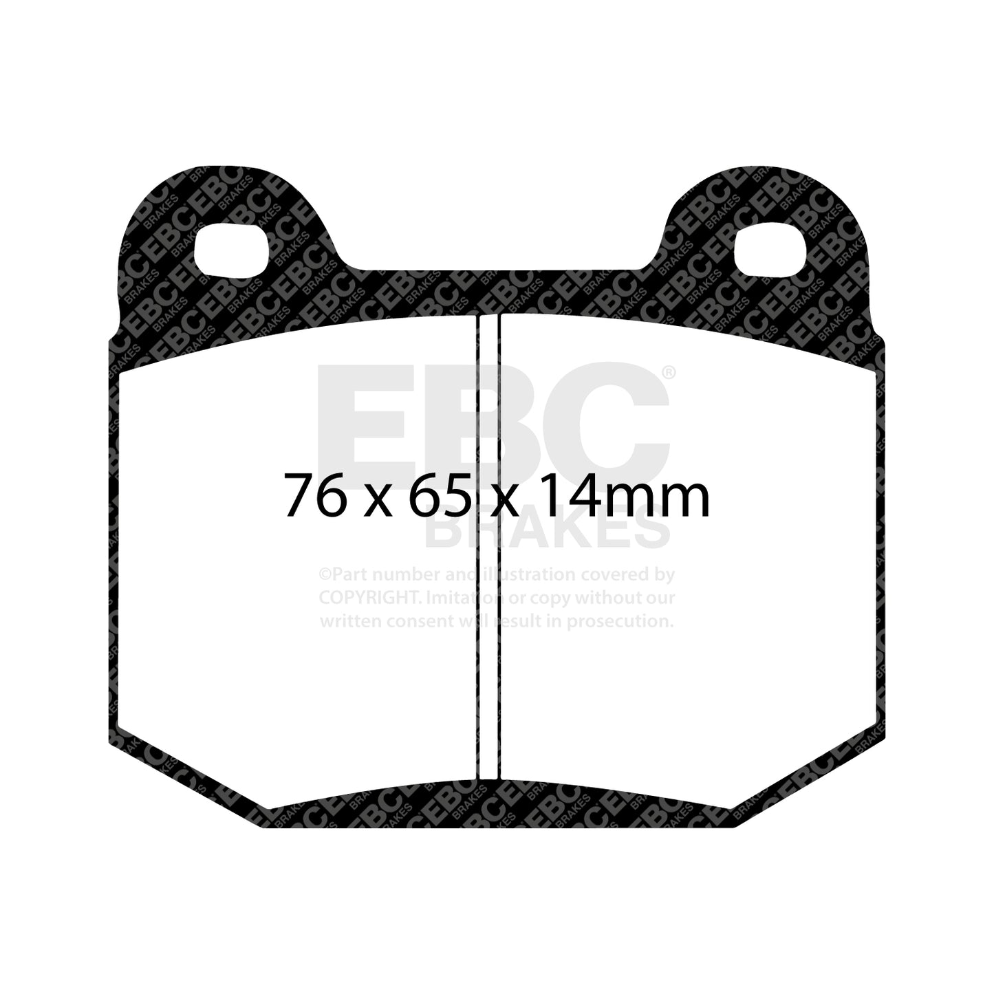 EBC Yellowstuff 4000 Series Street and Track Brake Pad Set (DP41538R)