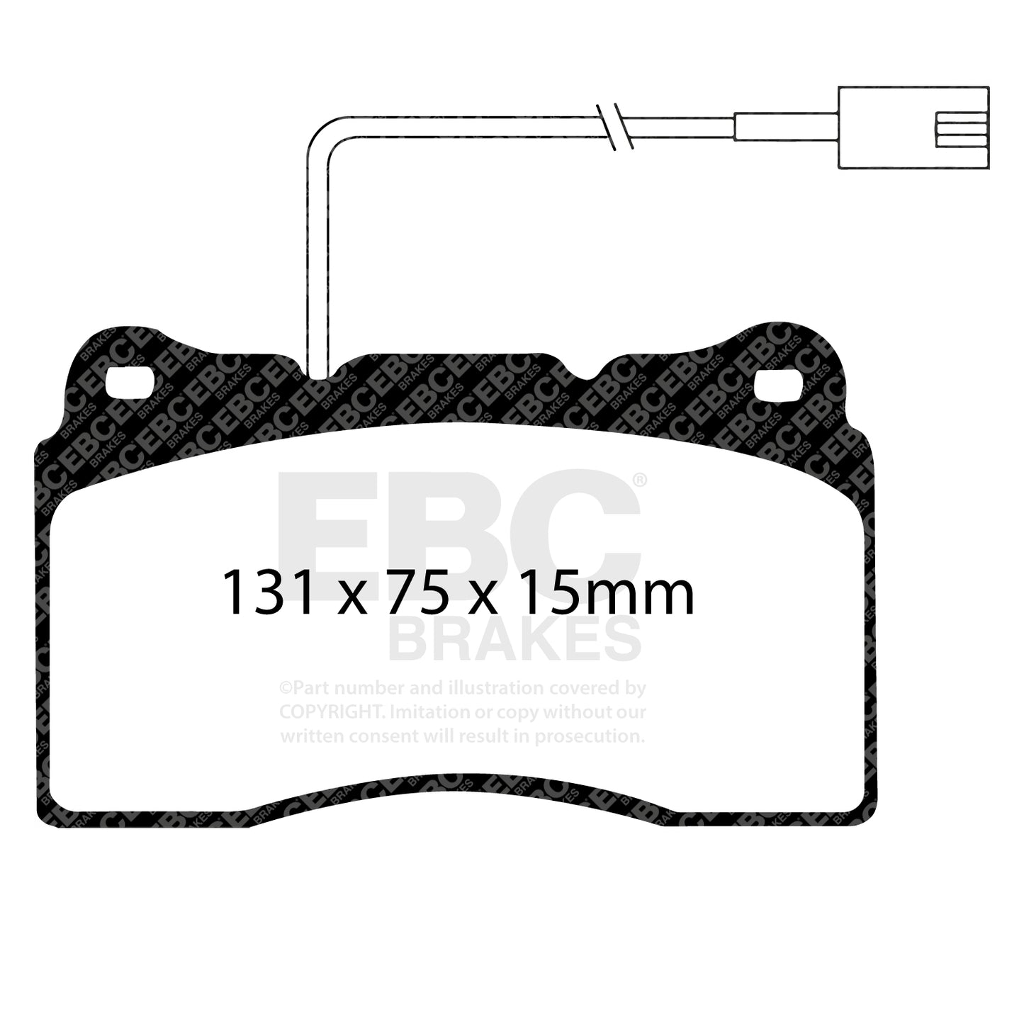 EBC Yellowstuff 4000 Series Street and Track Brake Pad Set (DP41540R)