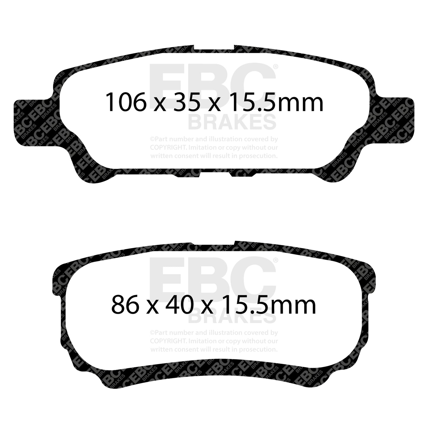 EBC Greenstuff 6000 Series Truck and SUV Brake Pad Set (DP61563)