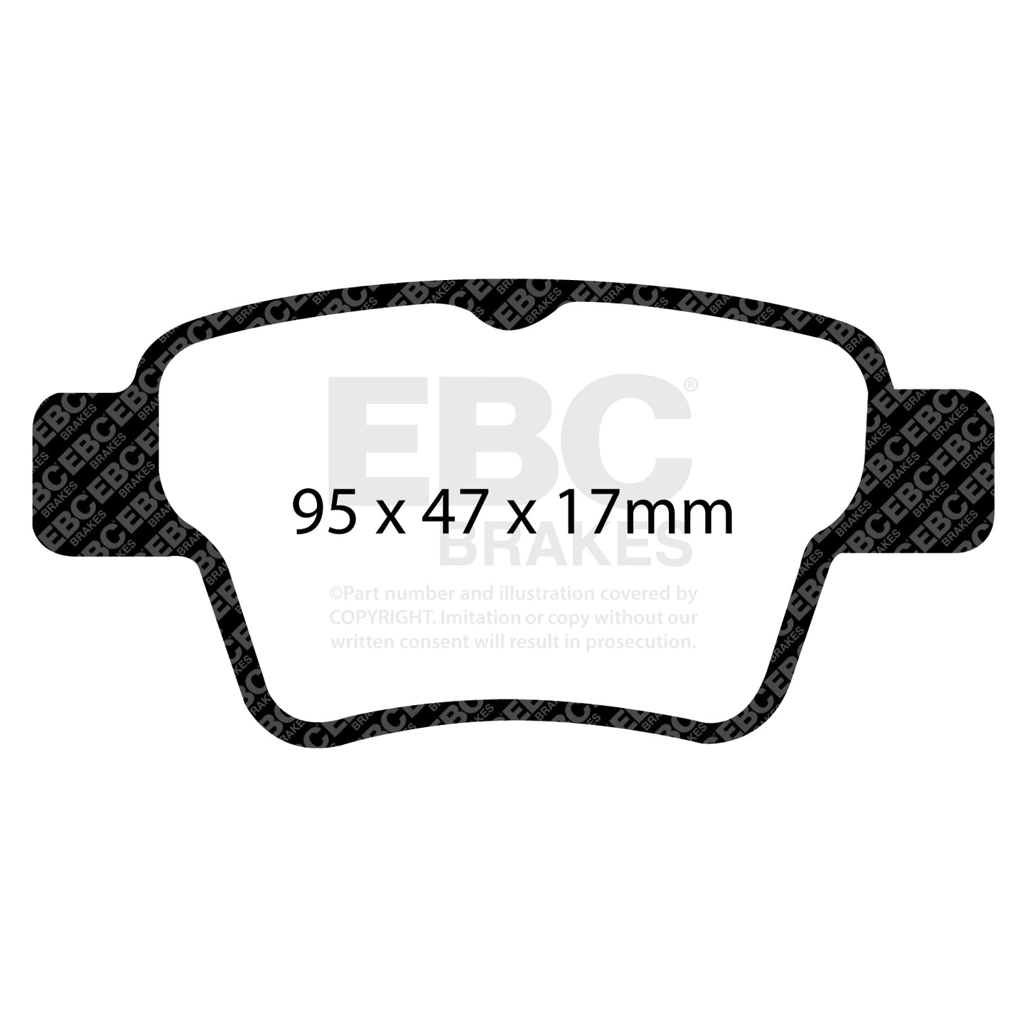 EBC Yellowstuff 4000 Series Street and Track Brake Pad Set (DP41575R)