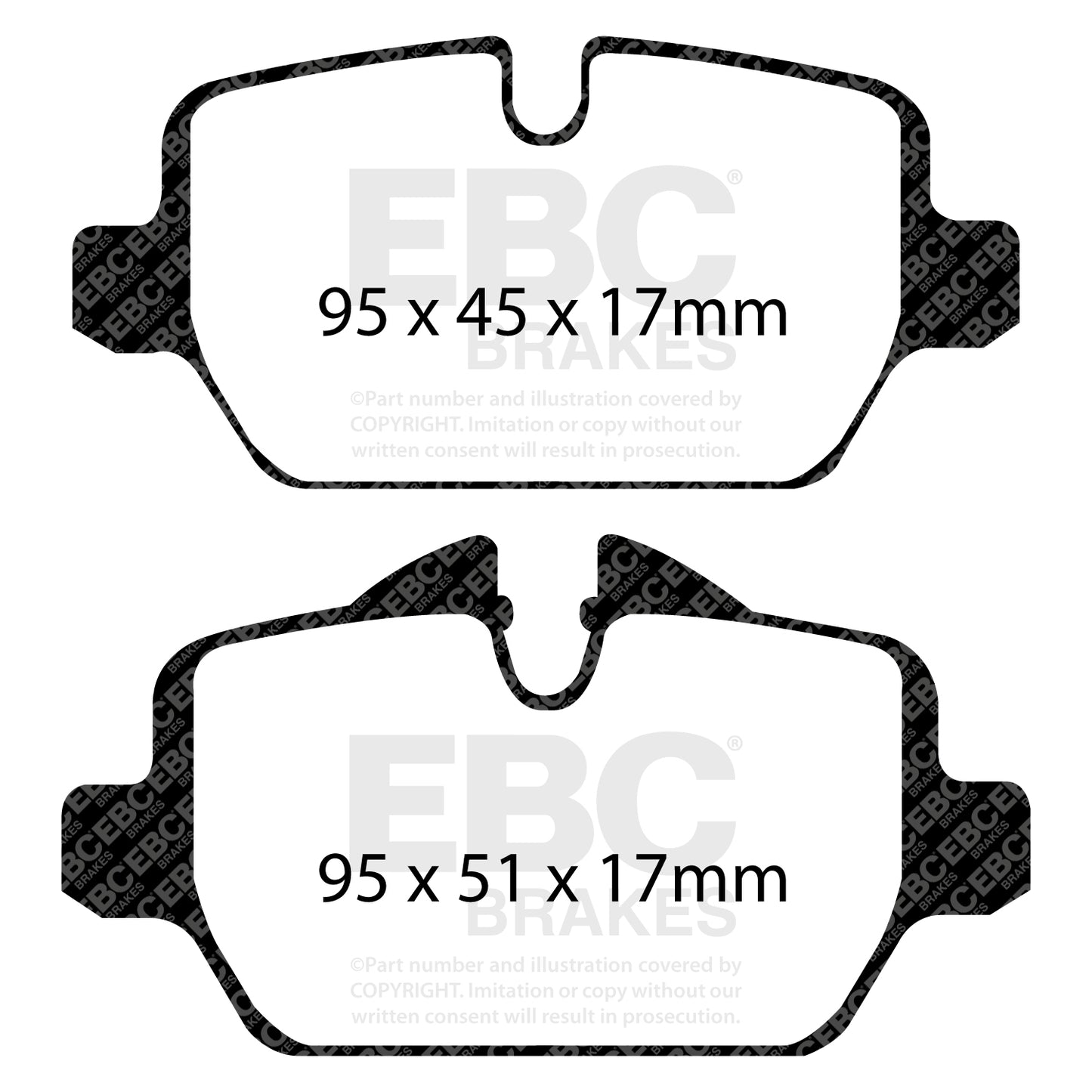 EBC Greenstuff 2000 Series Sport Brake Pad Set (DP21576)