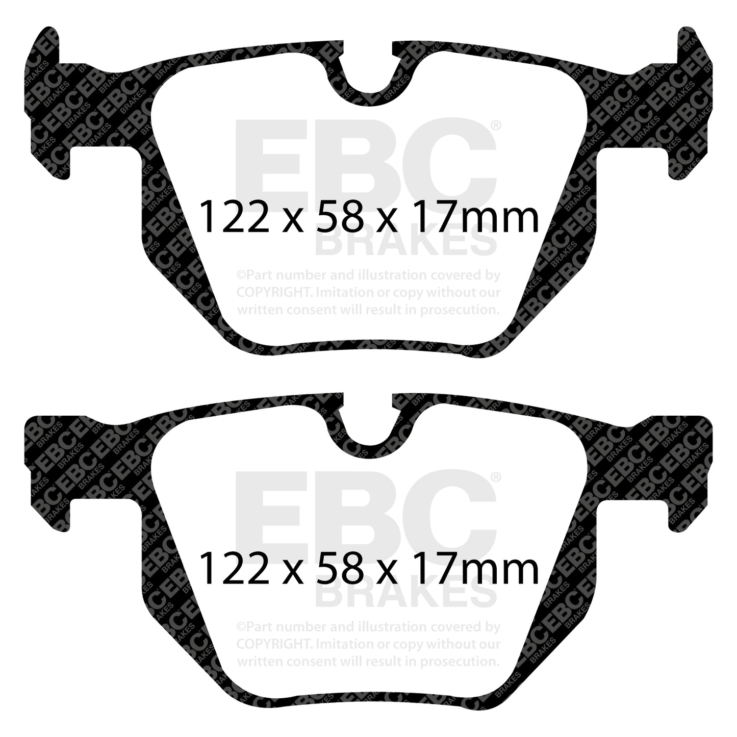 EBC Yellowstuff 4000 Series Street and Track Brake Pad Set (DP41588R)