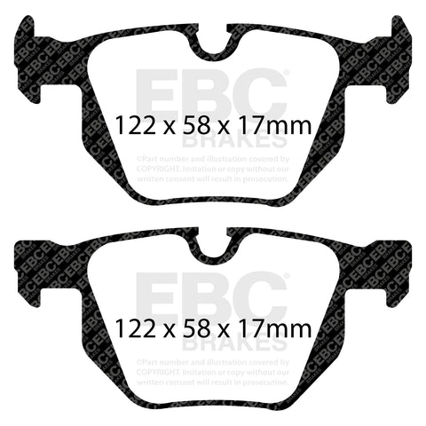 EBC Yellowstuff 4000 Series Street and Track Brake Pad Set (DP41588R)