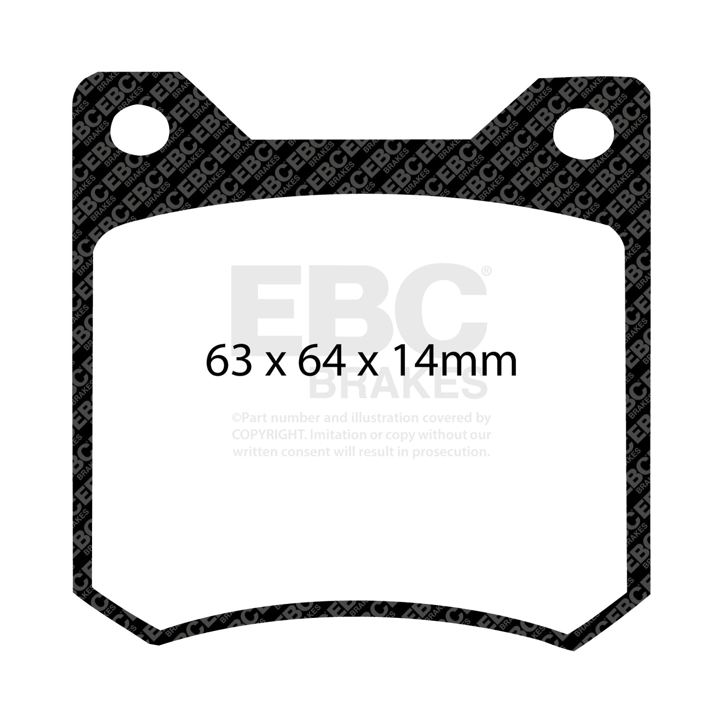 EBC Yellowstuff 4000 Series Street and Track Brake Pad Set (DP4162R)