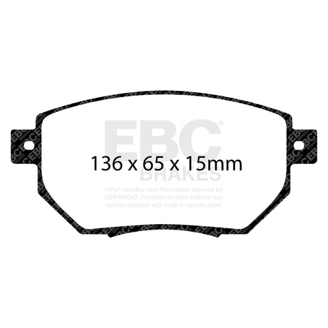 EBC Greenstuff 6000 Series Truck and SUV Brake Pad Set (DP61659)