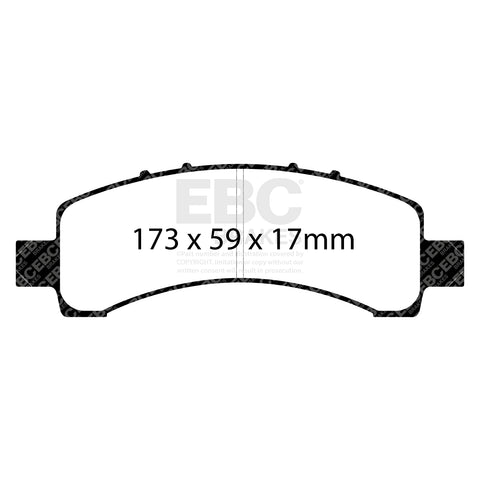 EBC Yellowstuff 4000 Series Street and Track Brake Pad Set (DP41667R)